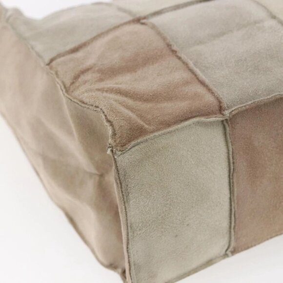 CHANEL patchwork Tote Bag Suede Beige CC - Picture 8 of 15